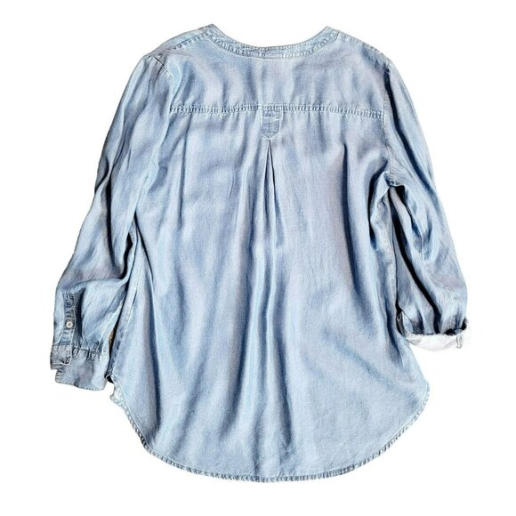 Womens: New York & Company: Blouse Convertible Sleeve, V-Neck, NWT - Picture 2 of 4